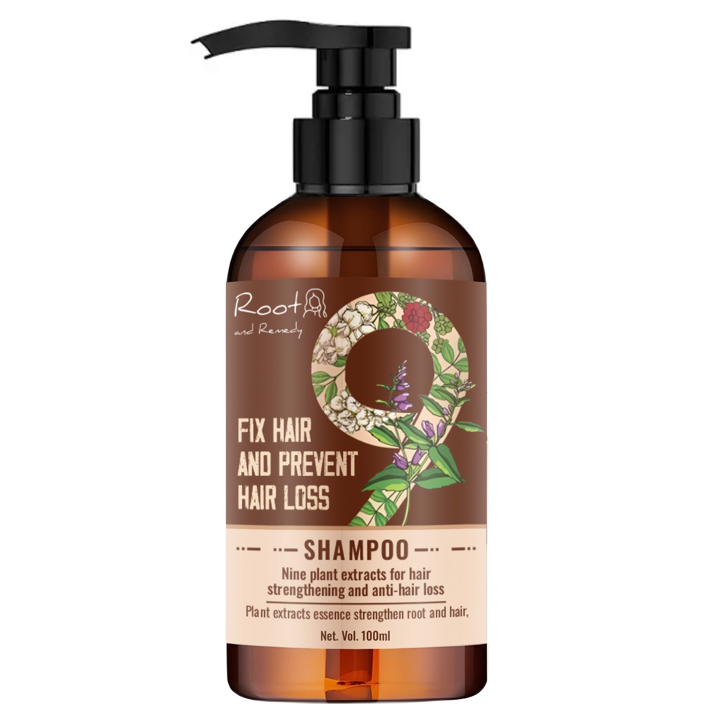 Root and Remedy Anti-itch and Anti-Bacterial Liquid Hair Loss Shampoo (100ml)